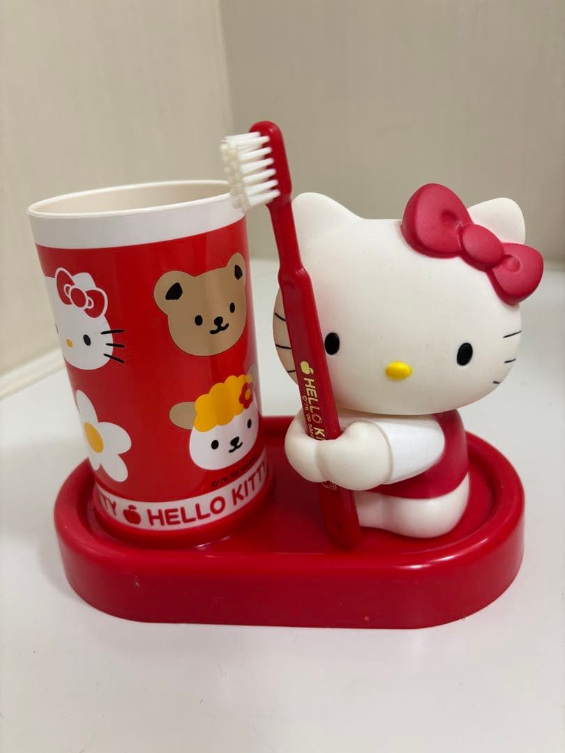 【新品・未使用】サンリオ　ハローキティ　歯ブラシスタンド レア　レトロ