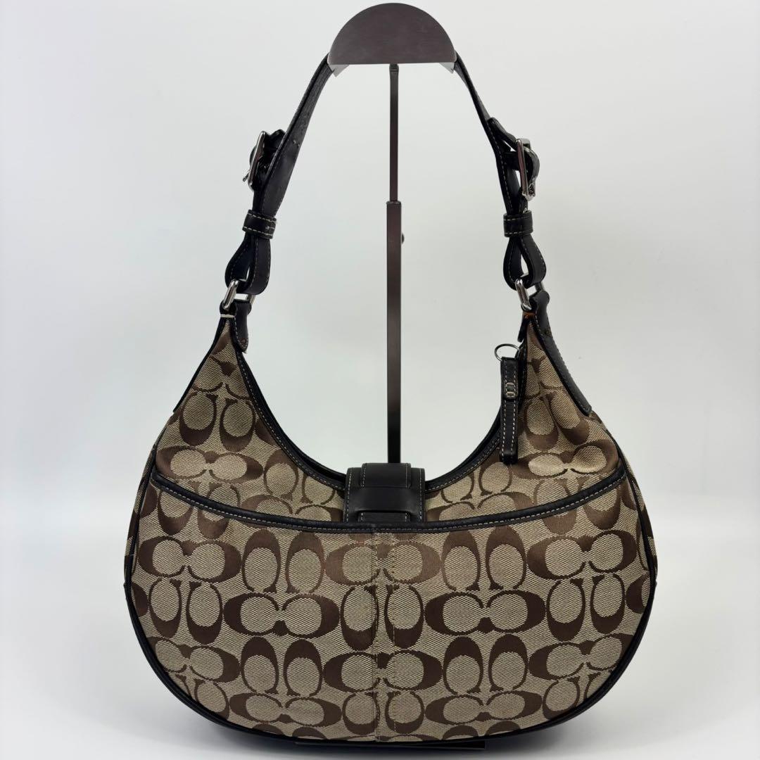 極美 COACHコーチ harfmoon soho leather 6363