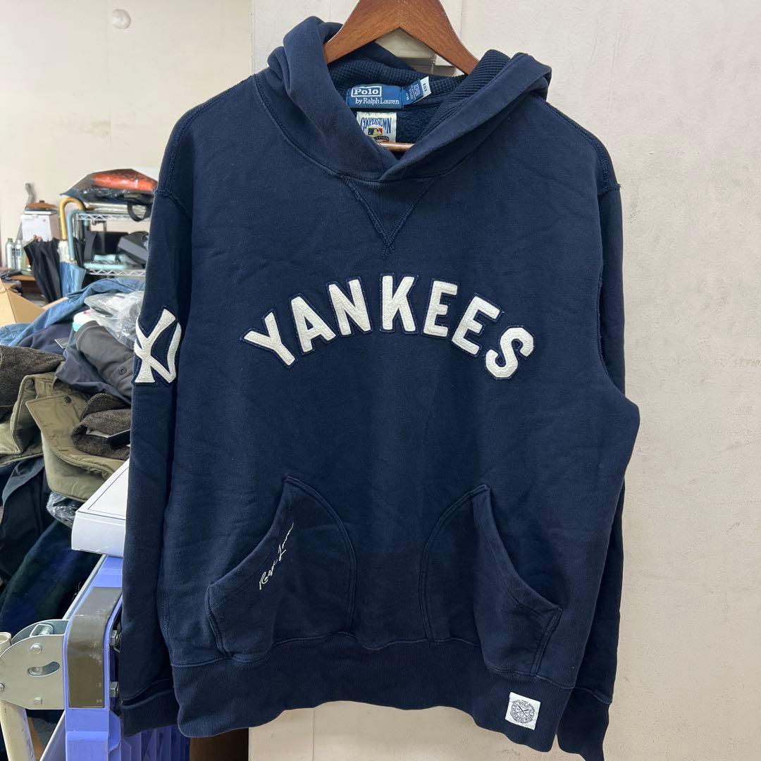 表参道直営店購入　ラルフローレン✖️MLBコラボパーカー　ヤンキース