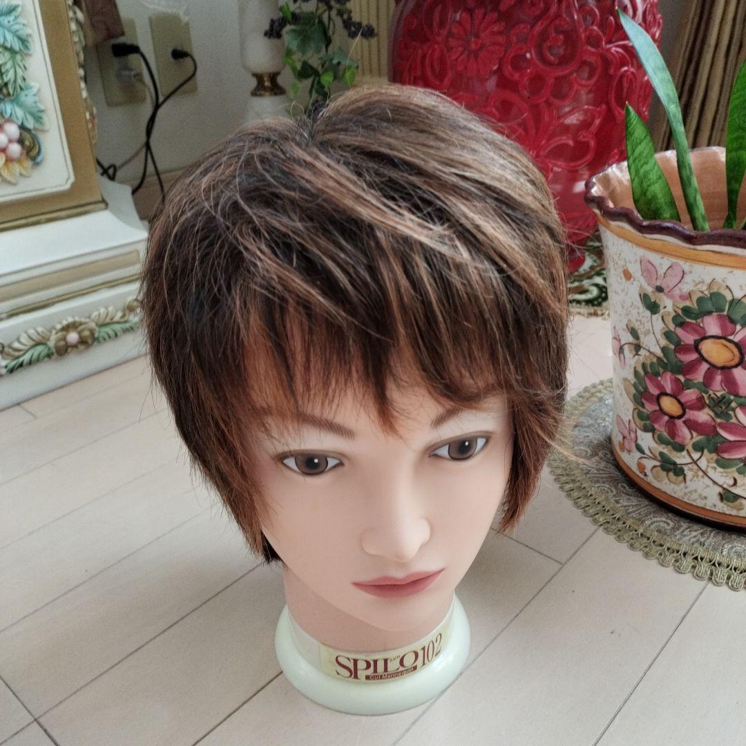 ブラウン ショートウィッグ レイヤーカット