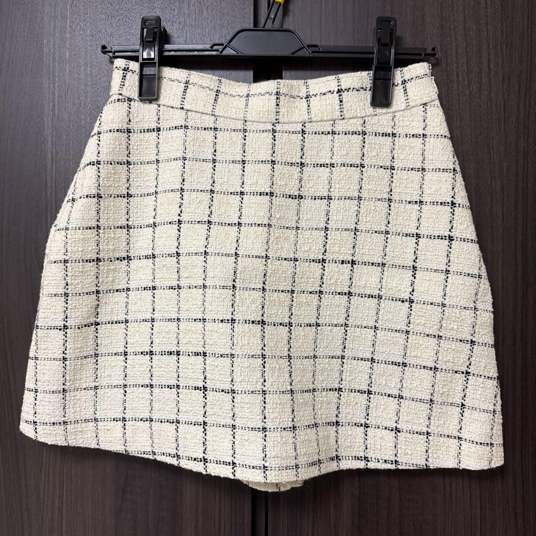 sheller ラメツイードキュロット