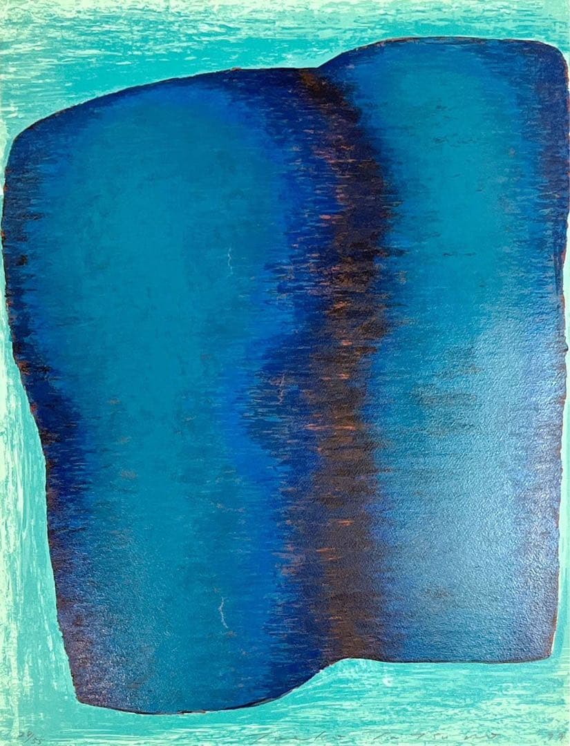 辰野登恵子《Feb-2-99》1999年 シルクシート直筆サイン•エディション