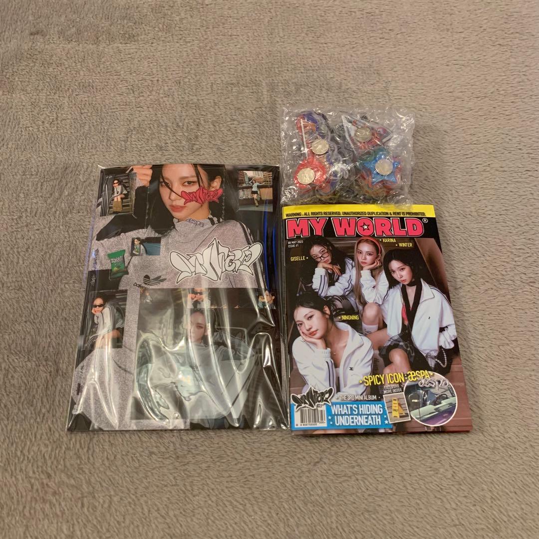 aespa my world ミニ キャビネット ロッカー ピンク エスパ