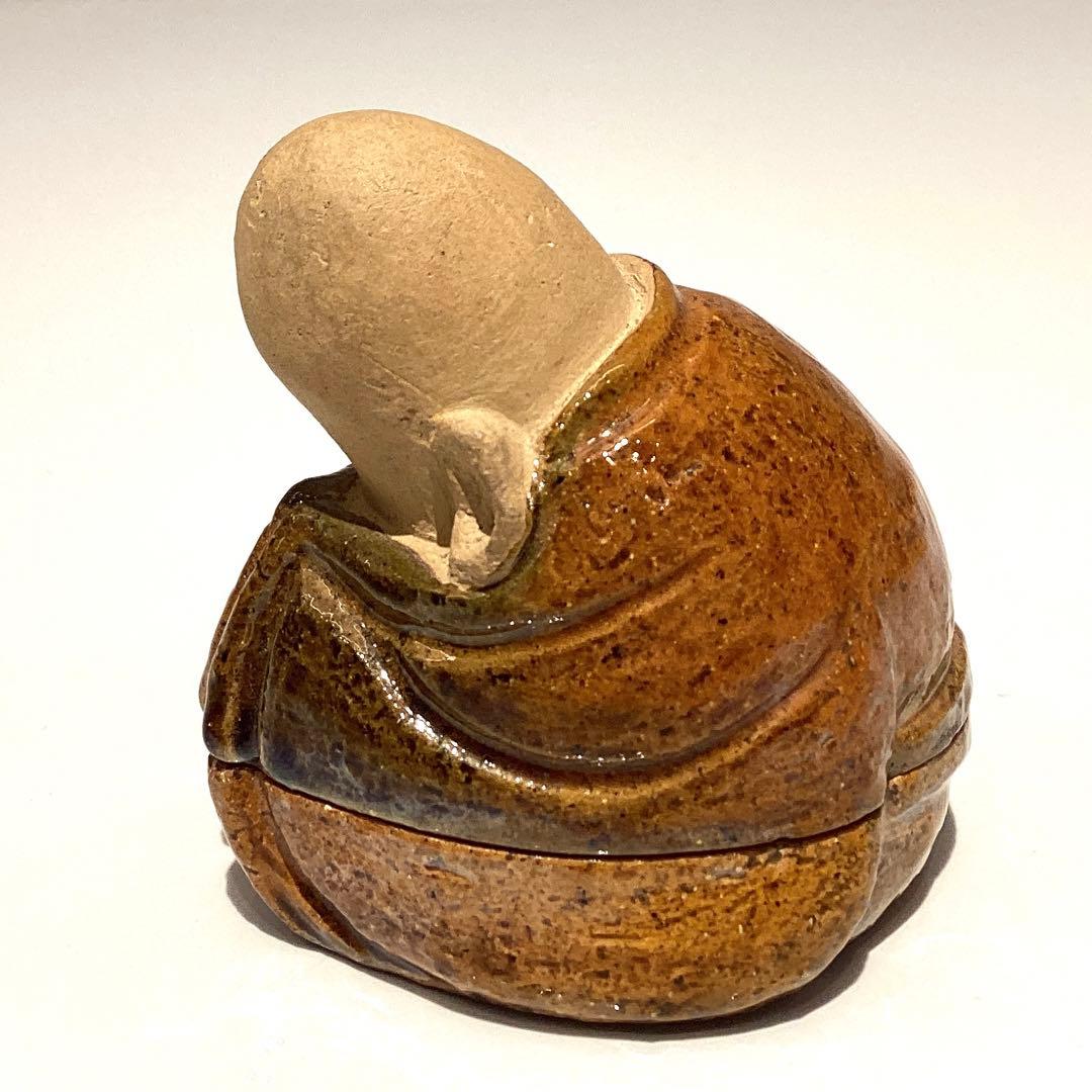 9代　大樋　寿老香合