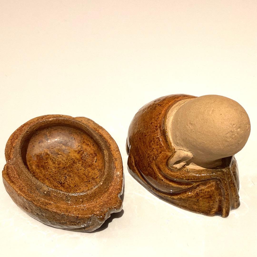 9代　大樋　寿老香合