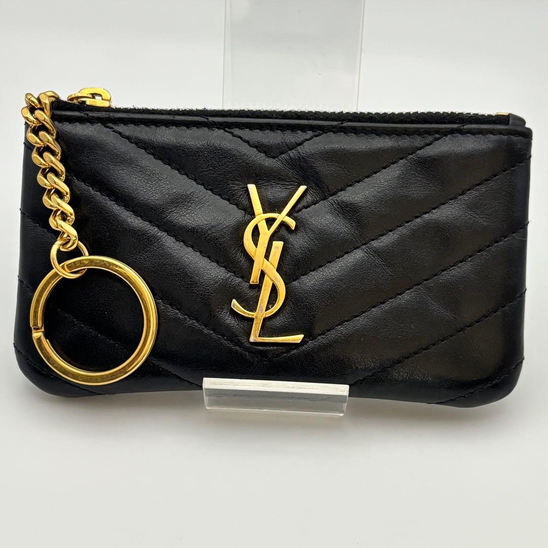 ✨美品✨サンローラン　ケース　キーリング　カサンドラ　キルティング