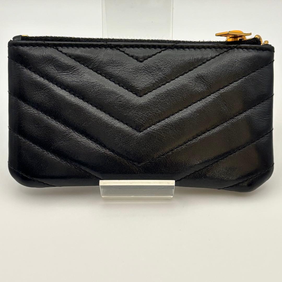 ✨美品✨サンローラン　ケース　キーリング　カサンドラ　キルティング