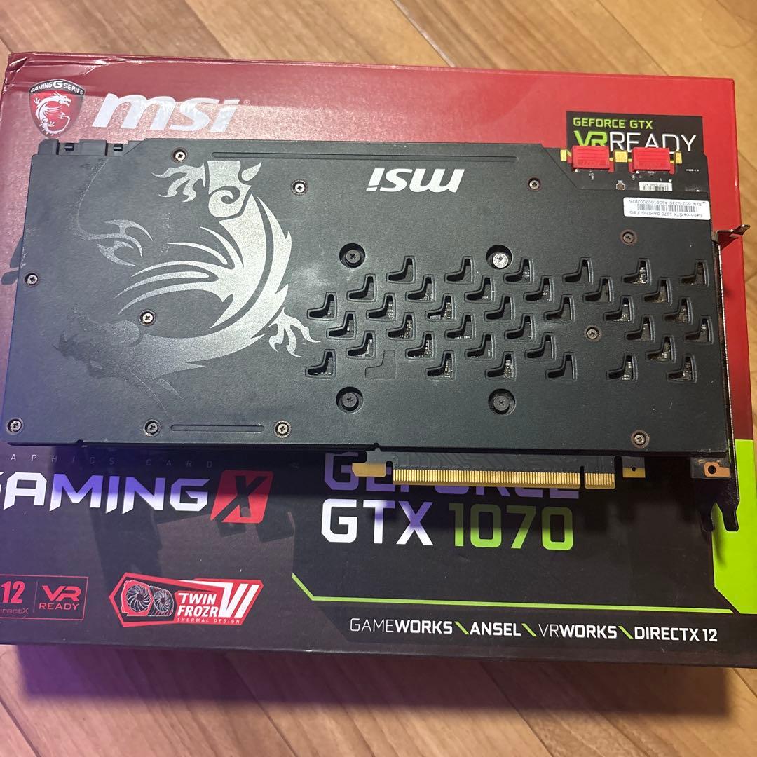 グラフィックボード・グラボ・ビデオカード MSI GeForce GTX 1070 Gaming X