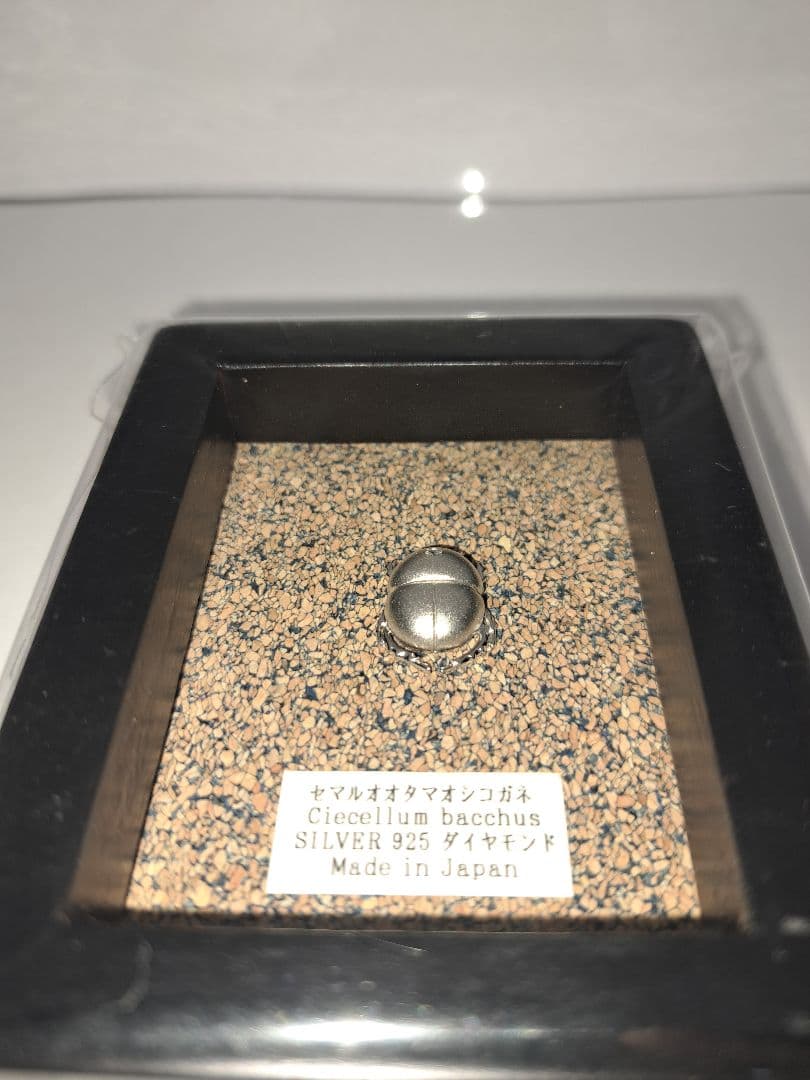 シルバー製　セマルオオタマオシコガネ　ピンバッジ　ピンブローチ　タイタック