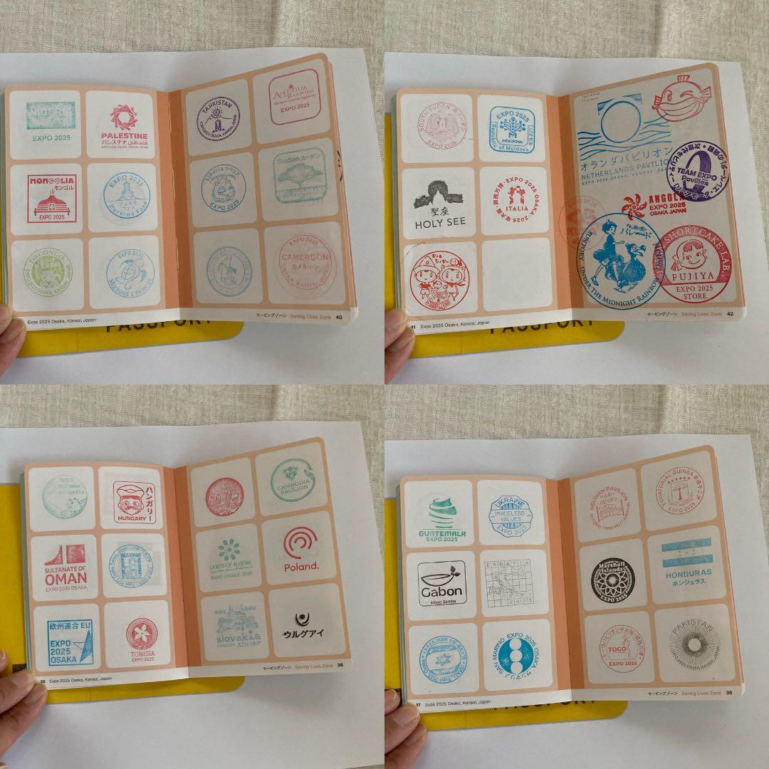 【300個以上押印済】万博 スタンプパスポート・会場内コンプリート