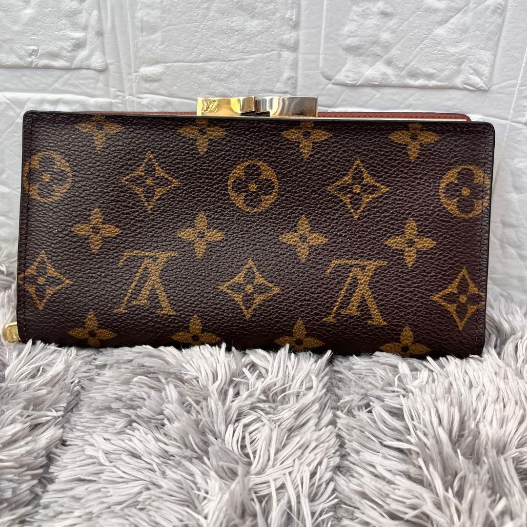 美品　ルイヴィトン　コンチネンタル　クラッチ　折り財布　がま口　モノグラム