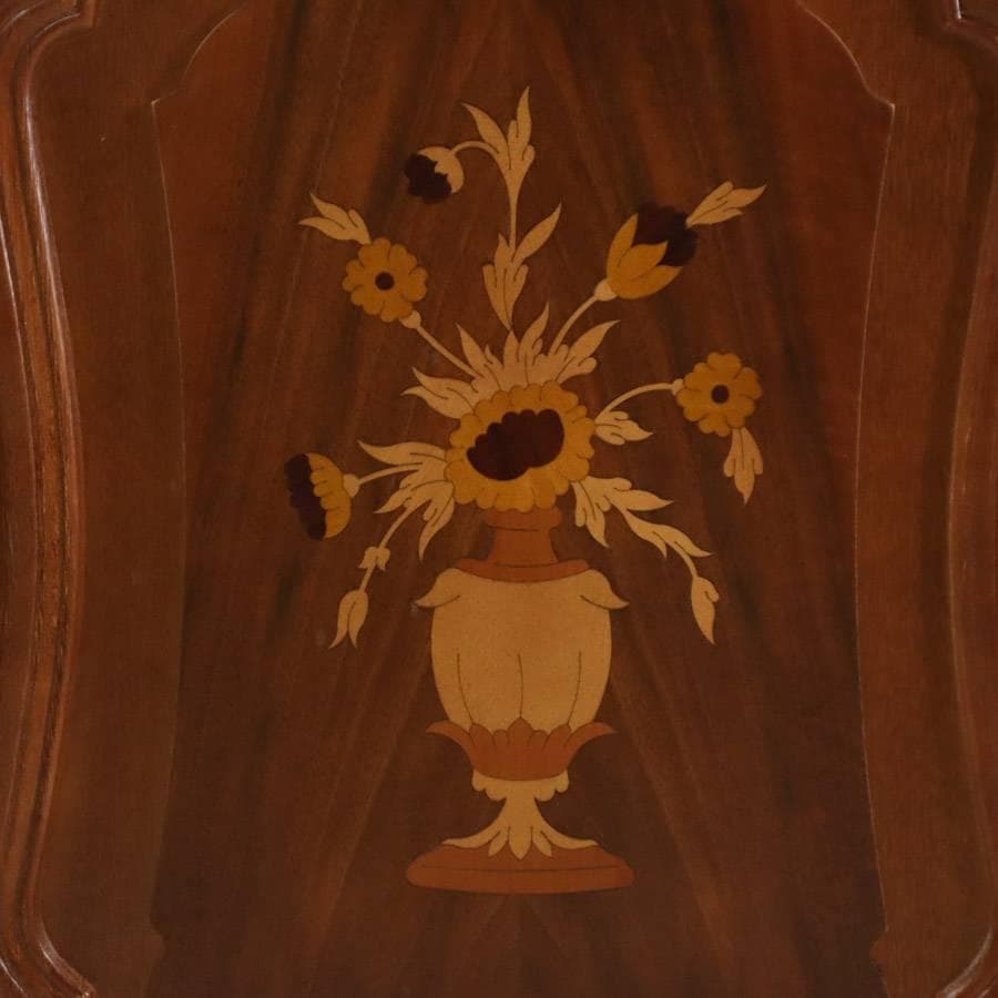 値下ヴェローナクラシック 象嵌 サイドボード 幅80cm 鍵付き イタリア製