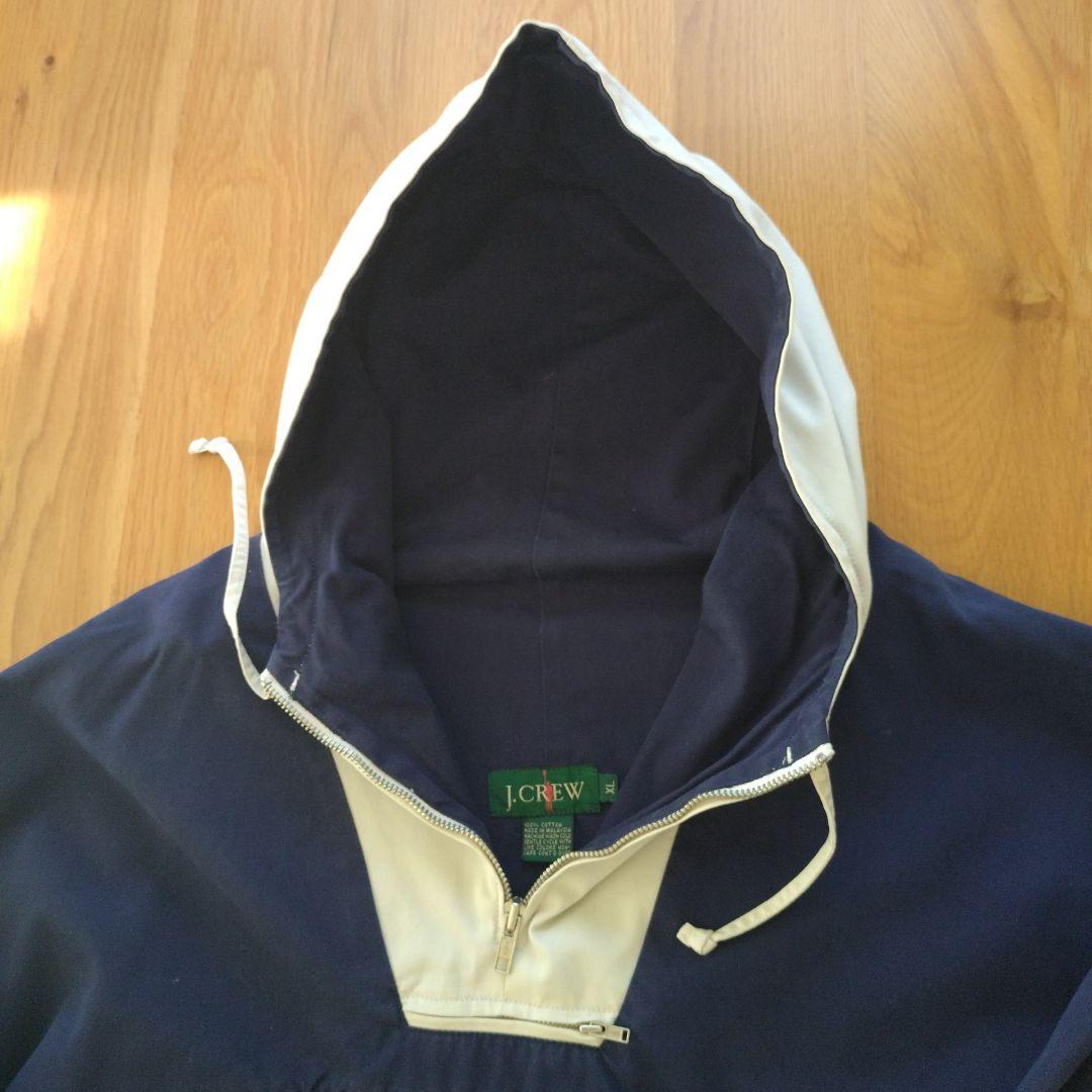 【名品】J.CREW jクルー コットン ハーフジップ アノラック パーカー
