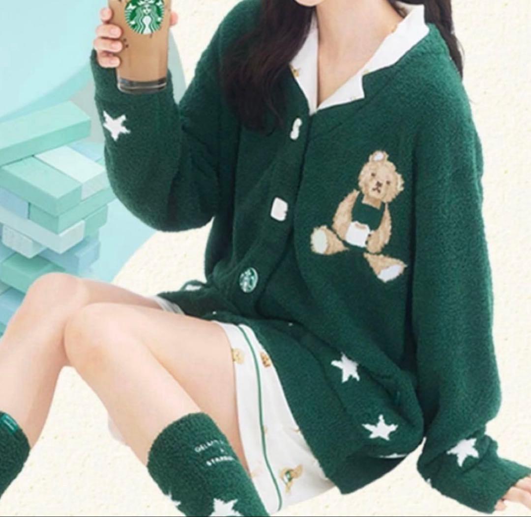 GELATO PIQUE STARBUCKS カーディガン　ジェラピケ　スタバ