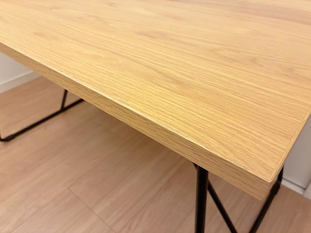 無印良品 木製 折りたたみテーブル オーク材 突板 デスク 幅120cm