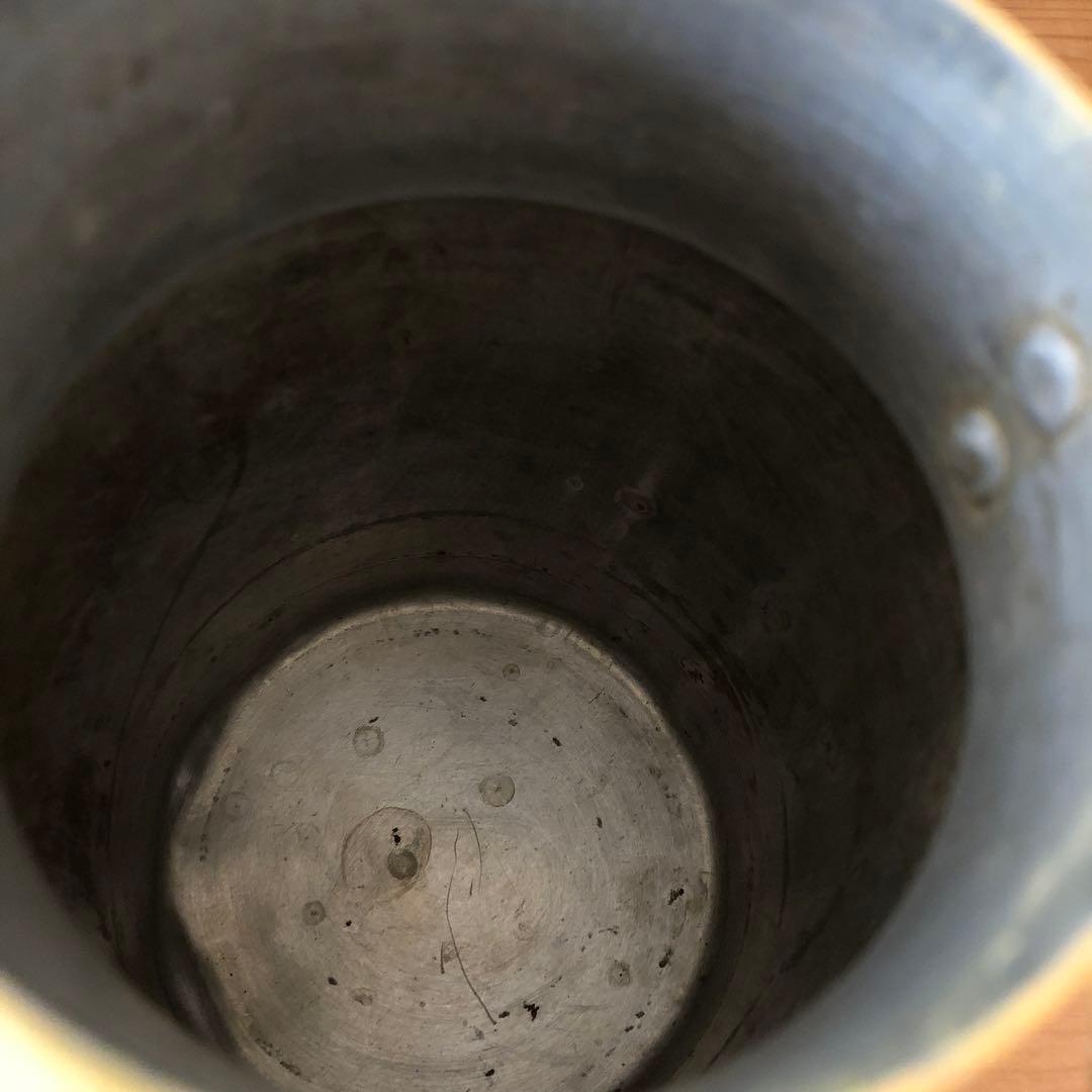 ペイントされた古いミルク缶　アンティーク　フランス　アート　一点物　no.183