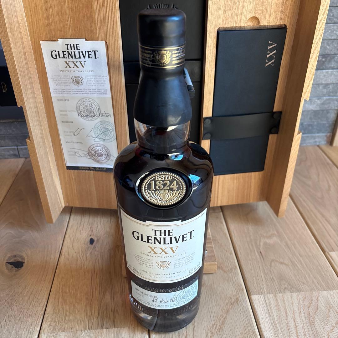 (希少)未開封THE GLENLIVET XXV 25年 シングルモルト旧ボトル