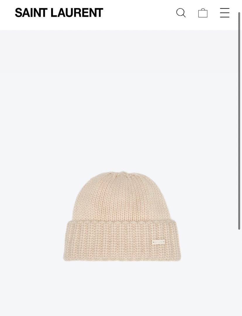 サンローラン ニット帽 YSL