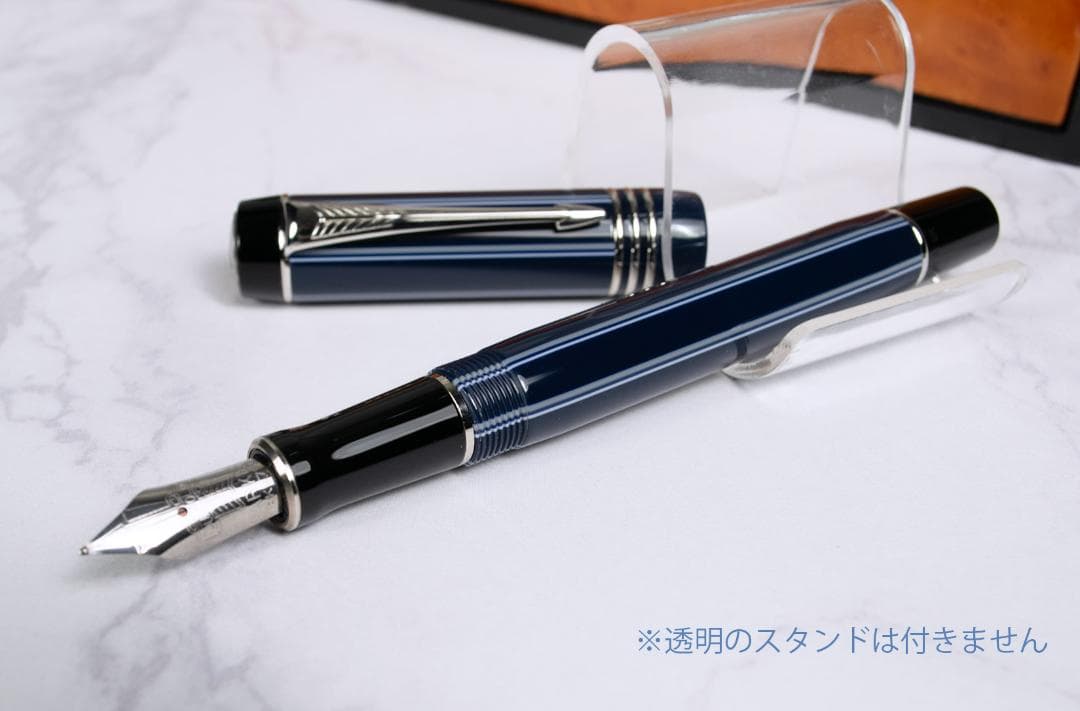 【未使用】パーカー 万年筆 デュオフォールド ピンストライプ 箱付き ot003