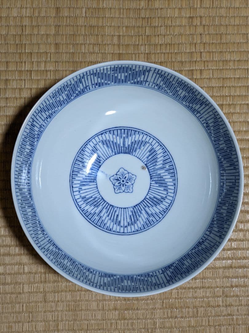 ♦明治時代 古伊万里 染付暦手大鉢三川内焼 平戸焼アンティーク骨董品コレクション