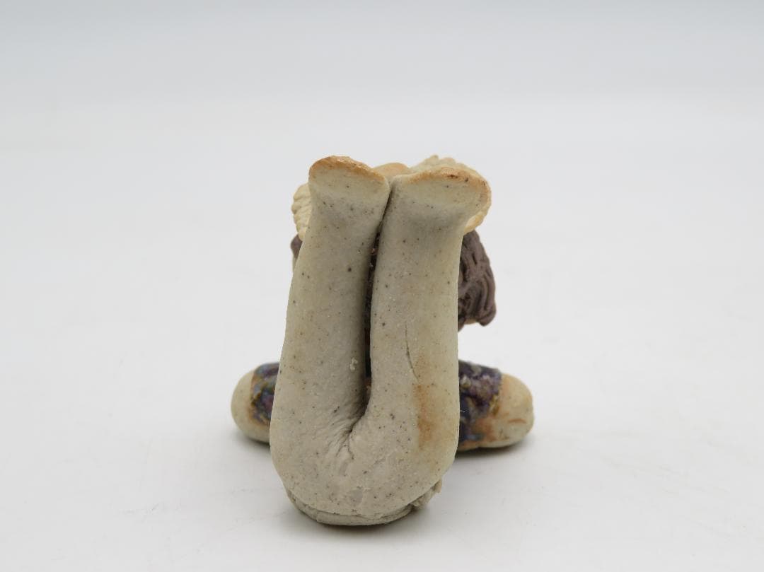 青芳人形 4点セット 陶器人形 森元青芳 砥部焼 オブジェ 置物 インテリア