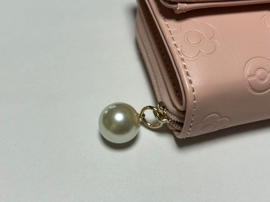MARY QUANT 三つ折り財布 ピンク　ポケモンコラボ