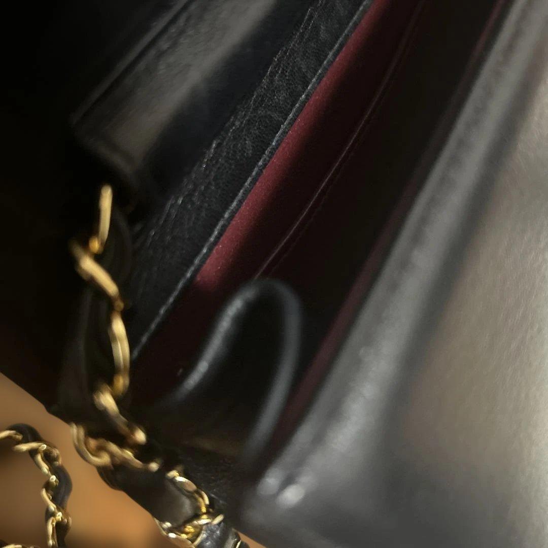 ☆本物☆シャネル　ミニマトラッセ　ブラック　ラムスキン　プッシュロック