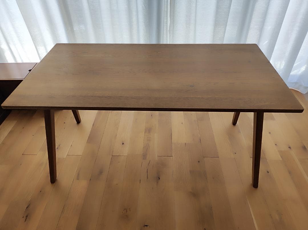 unico　ADDAY(アディ) ダイニングテーブル W1500　オーク無垢材