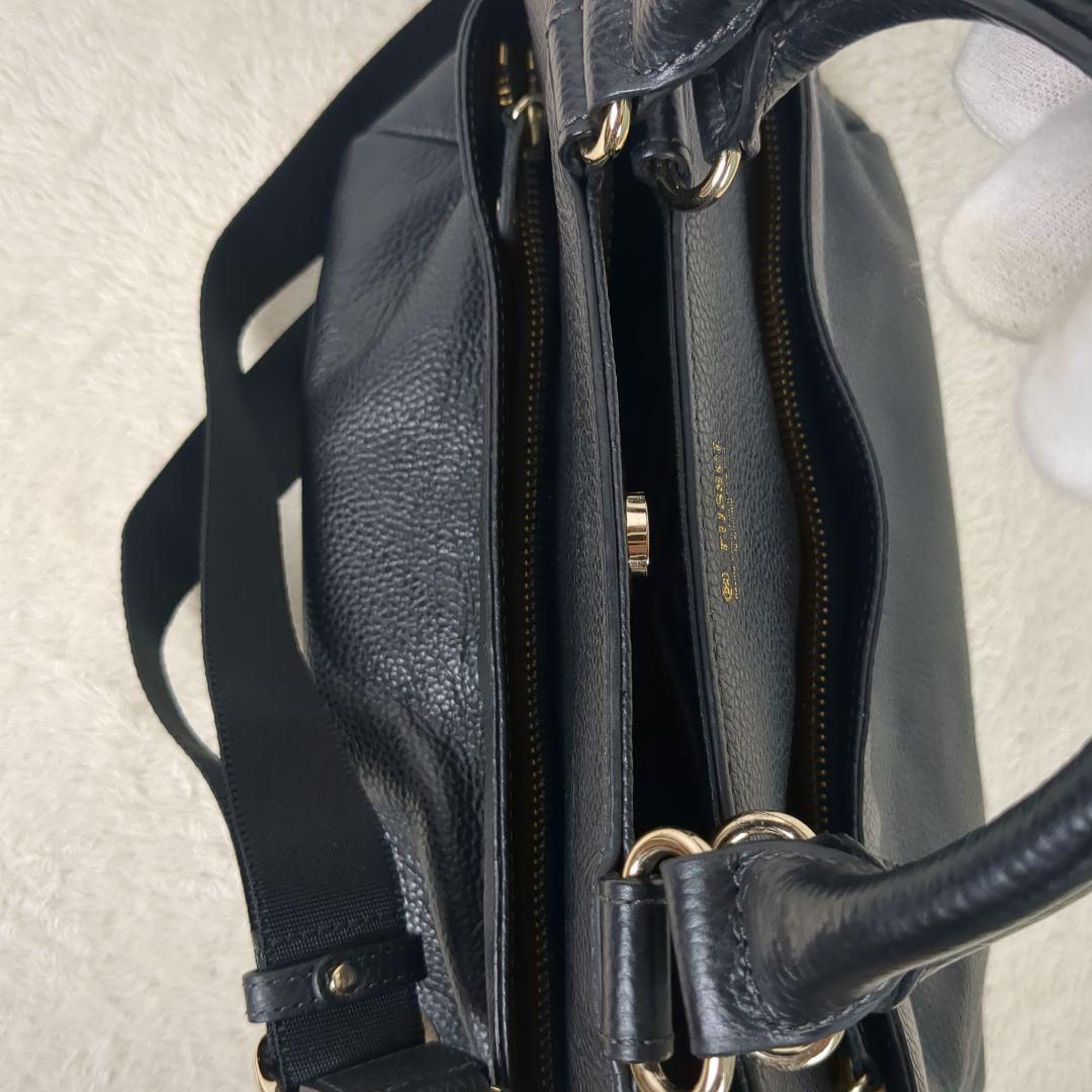 【美品】archive bag　ラシット　シボ　レザー　2way　Y2K　黒