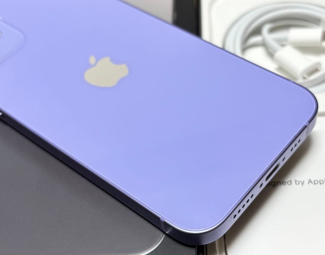 【海外版】iPhone 12 128GB パープル　新品バッテリー　台湾版　本体
