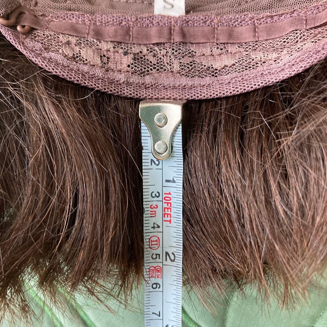 百合子ウィッグ　Sサイズ 50〜53cm ブラウンショートボブウィッグ