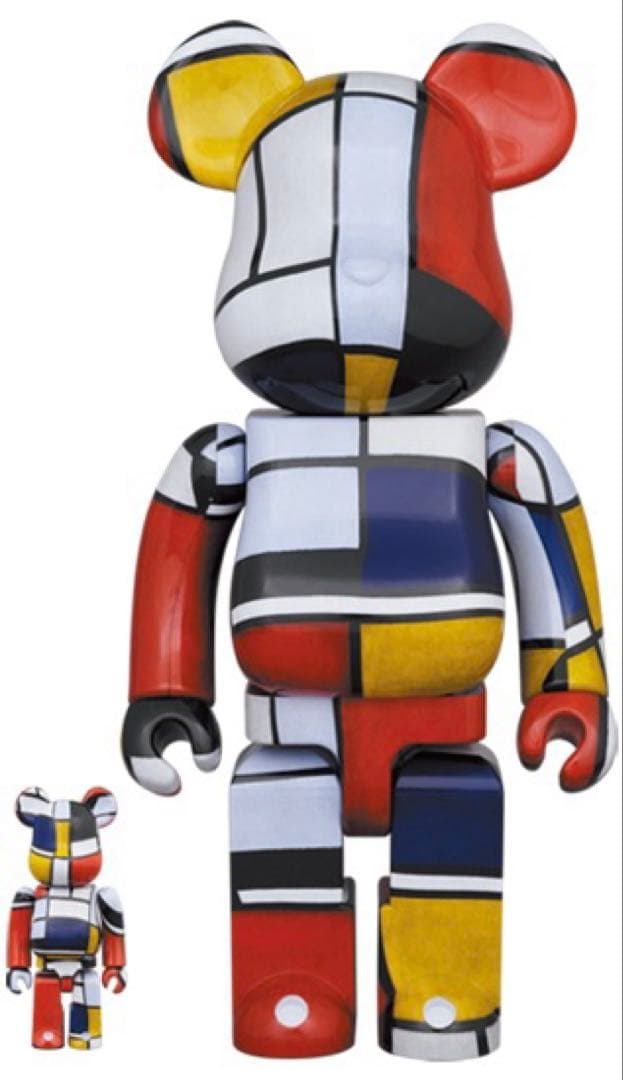 ベアブリック モンドリアン Piet Mondrian 400%100%