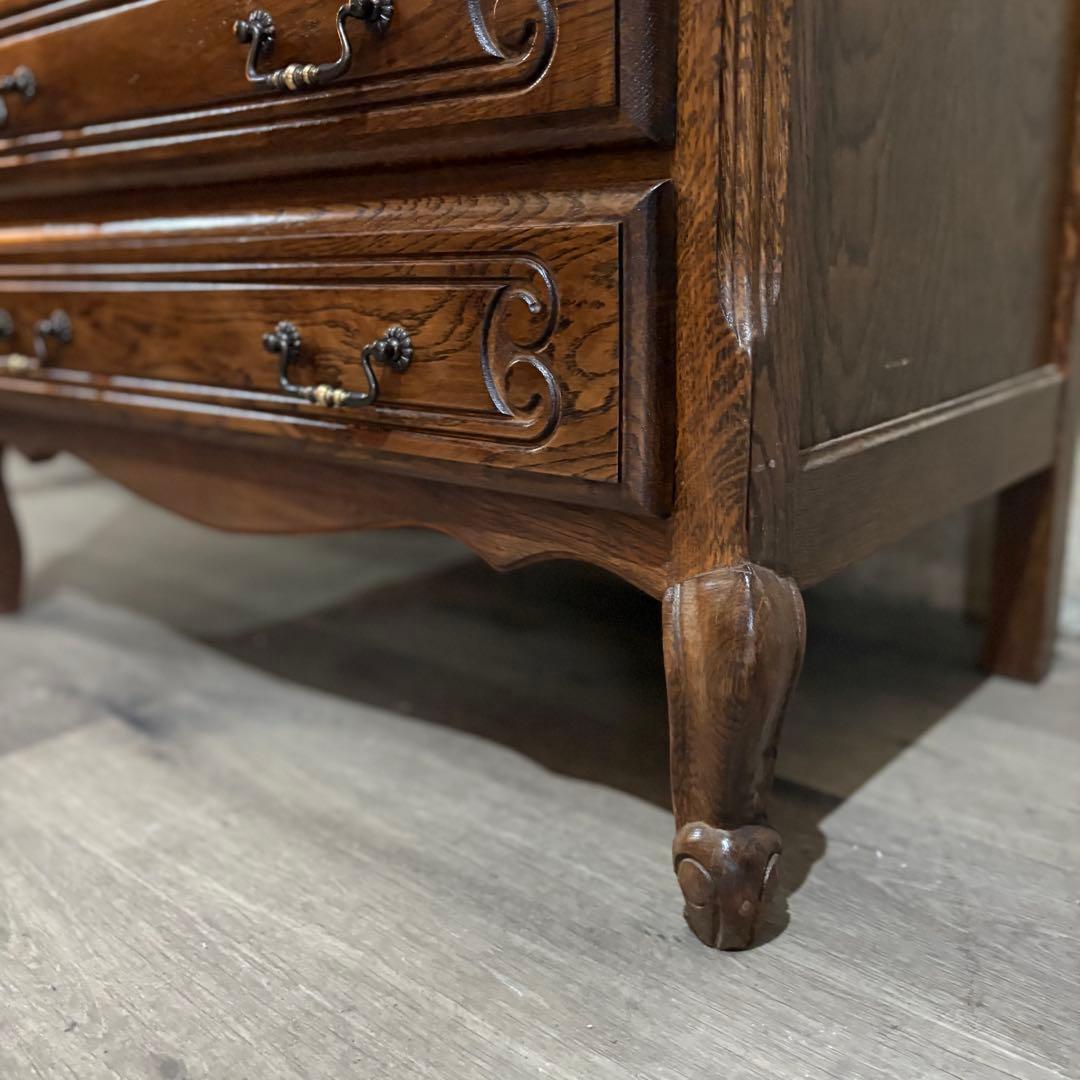 三越Brugge ルーマニア　猫脚チェスト　6段　ヴィンテージ