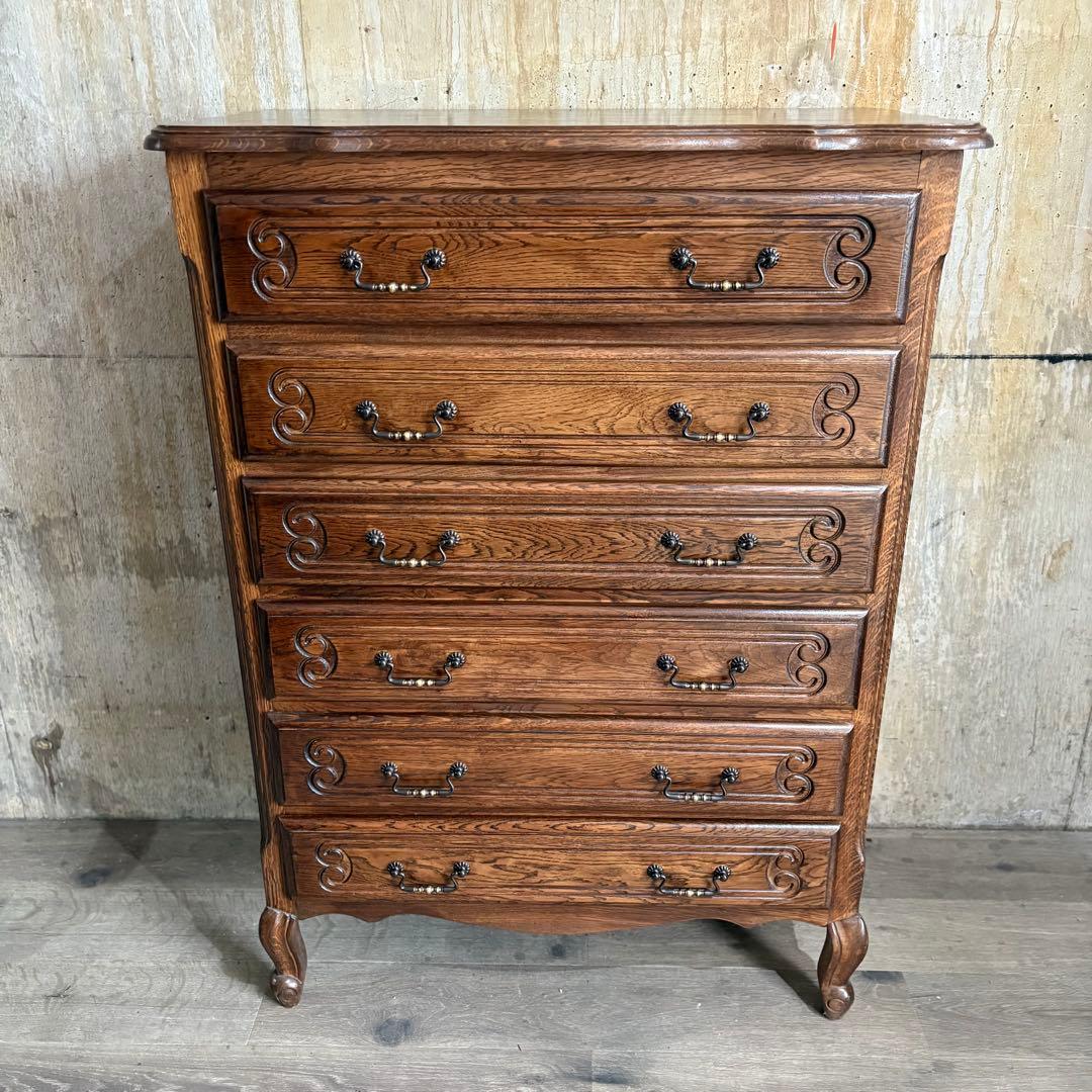 三越Brugge ルーマニア　猫脚チェスト　6段　ヴィンテージ