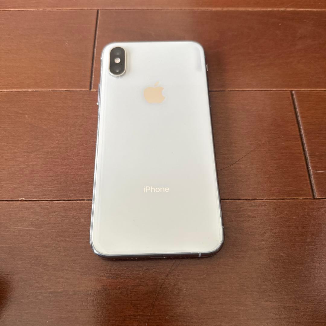 Apple iPhone X シルバー 画面にひびあり