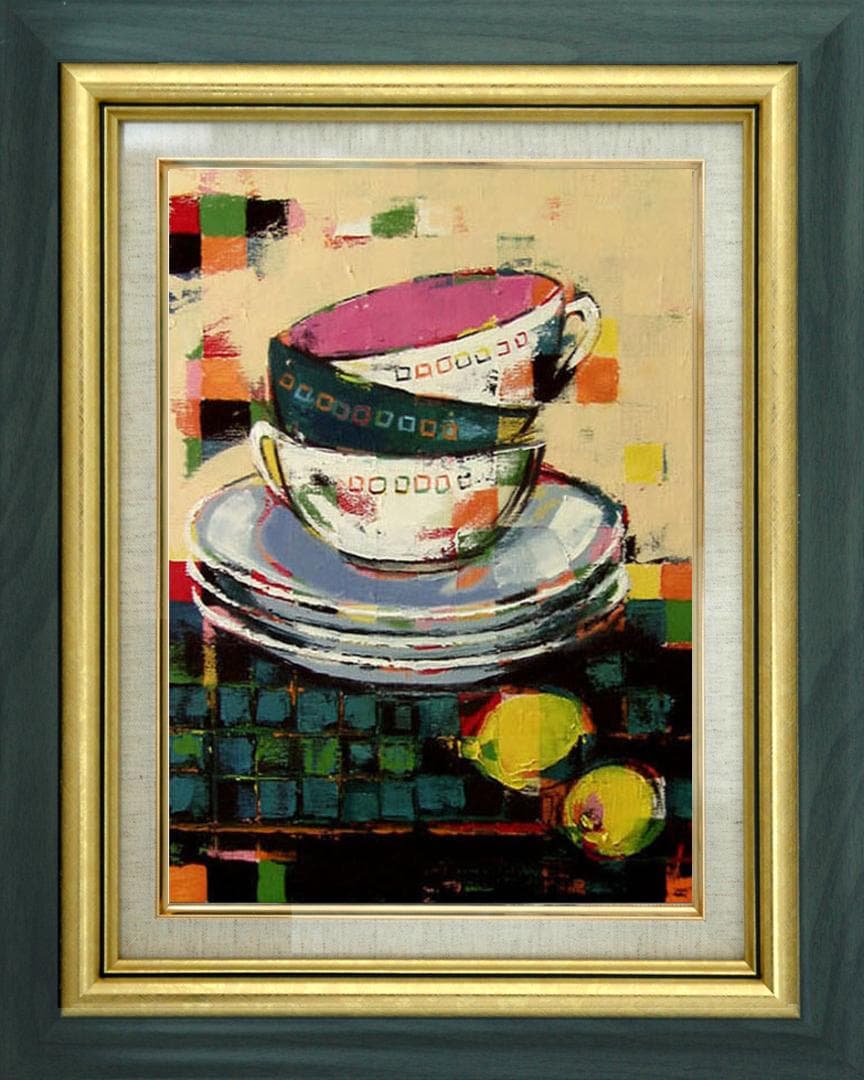 油絵 菅家令子 絵 絵画 インテリア uF6-060203 静物 果物