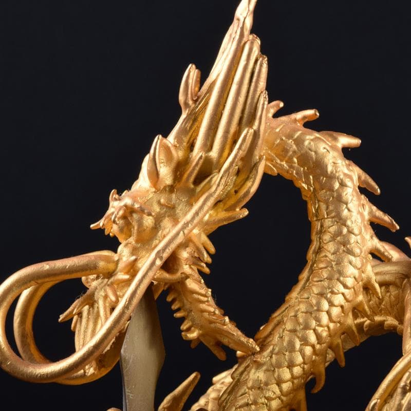 仏教美術　古銅鍍金　龍神　倶利伽羅大龍　不動明王　置物　時代箱付　M　7049