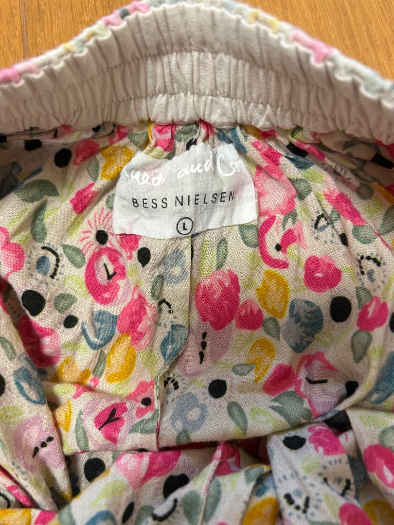 luxe カディアンドコー　フラワープリントギャザーパンツ　Lサイズ