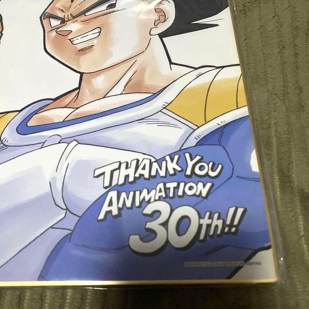 ☆新品未使用　ドラゴンボールZ書き下ろし30周年色紙　孫悟空 ベジータ 鳥山明