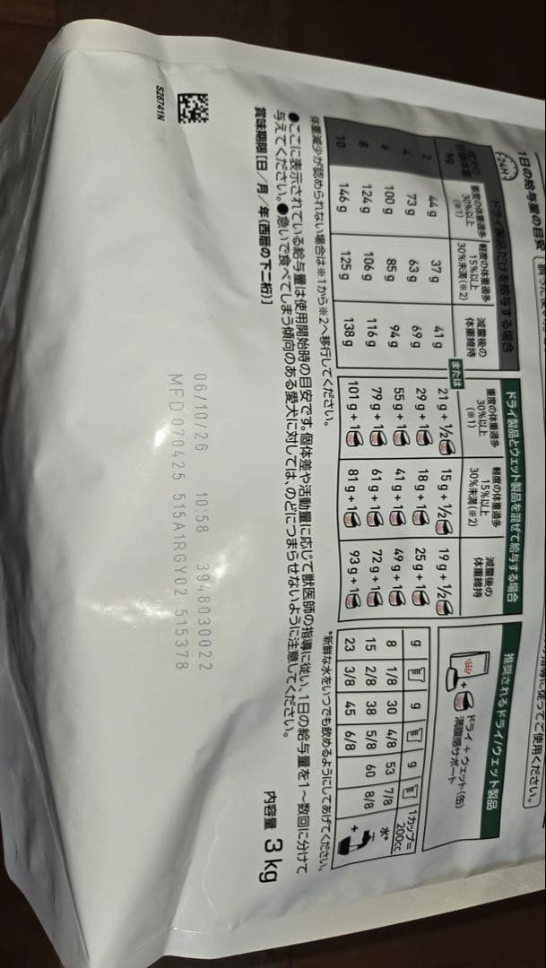 3kg×3袋　ロイヤルカナン　満腹感サポート