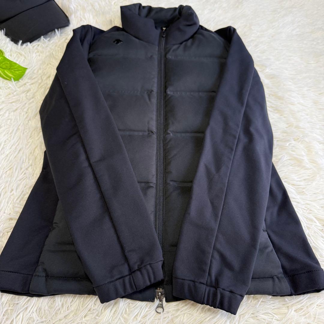 【デサントゴルフ】美品 ダウンジャケット ブラック Sサイズ レディース