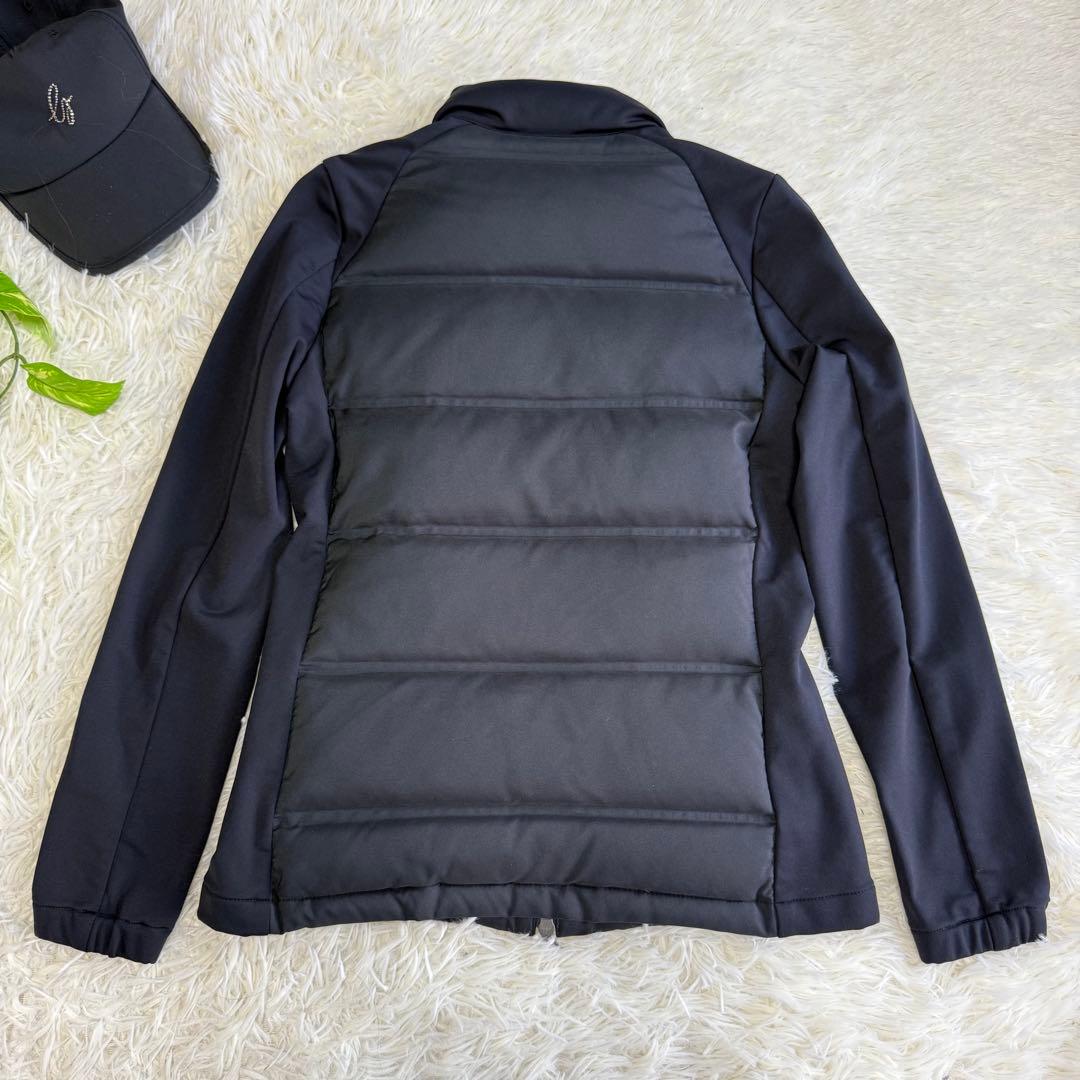 【デサントゴルフ】美品 ダウンジャケット ブラック Sサイズ レディース