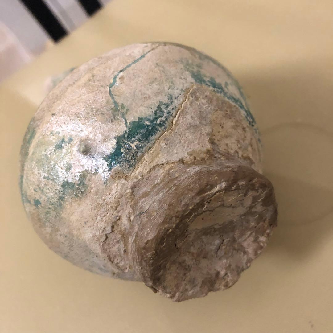 ペルシャ緑釉水注(みずさし)　　5〜6世紀