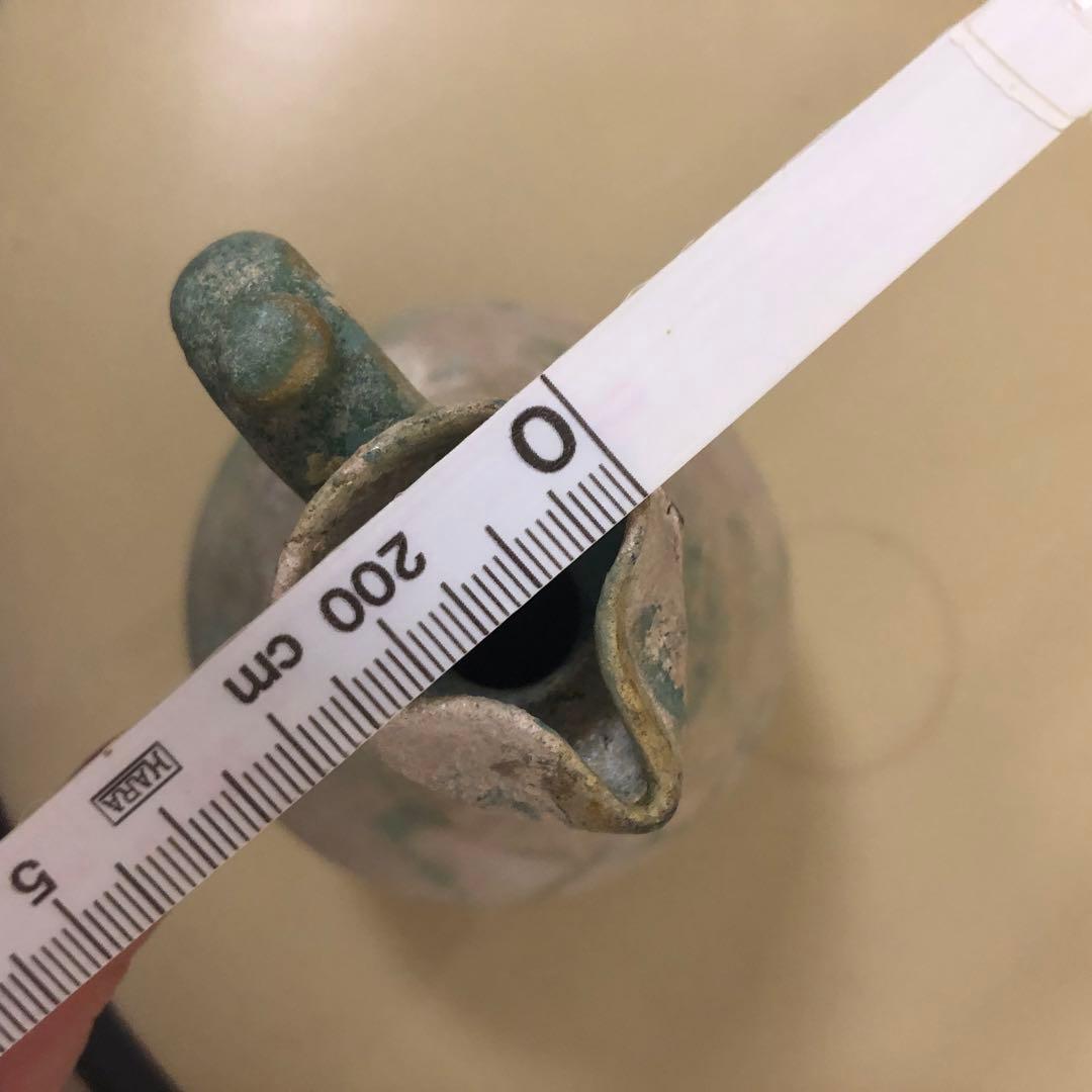 ペルシャ緑釉水注(みずさし)　　5〜6世紀