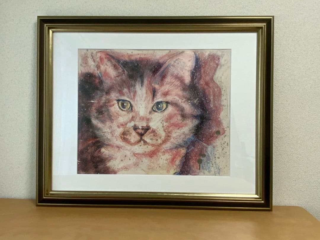 絵画 『猫』ヘイ平山画