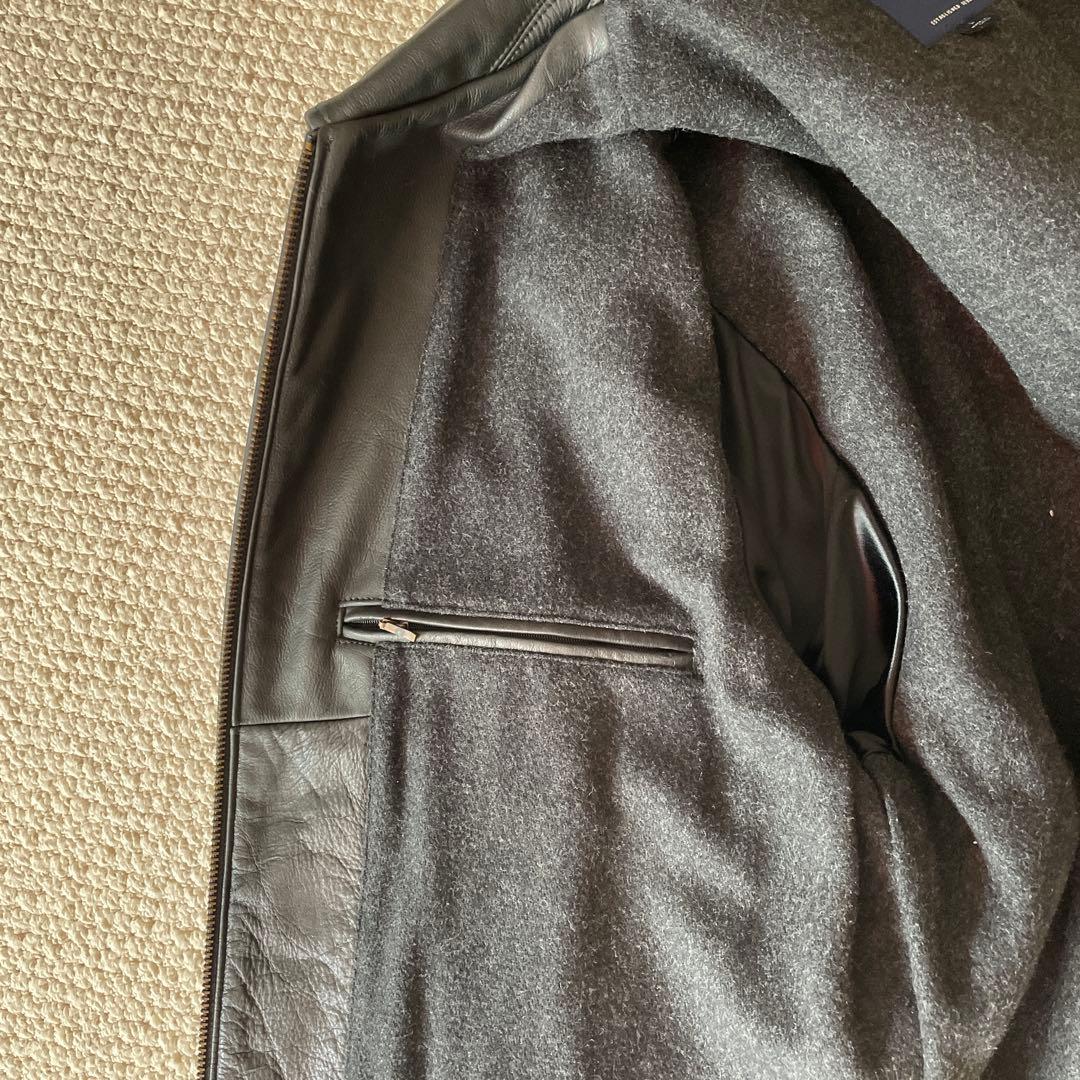 Brooks Brothers ブラック レザー ジャケット L