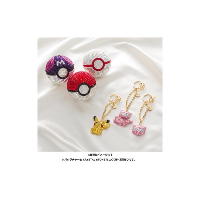 【新品】バッグチャーム CRYSTAL STONE ミュウ フェイス　ポケモン