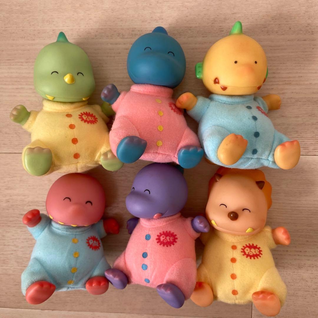 レトロ　恐竜の赤ちゃん　ソフビ　アンティーク　pote 玩具　人形　当時物レア