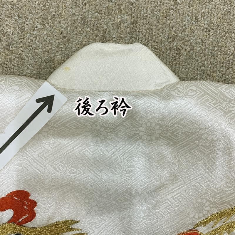 511ag71□七五三 三歳 女児 着物&被布&長襦袢 総刺繍 鳳凰 桐□良好