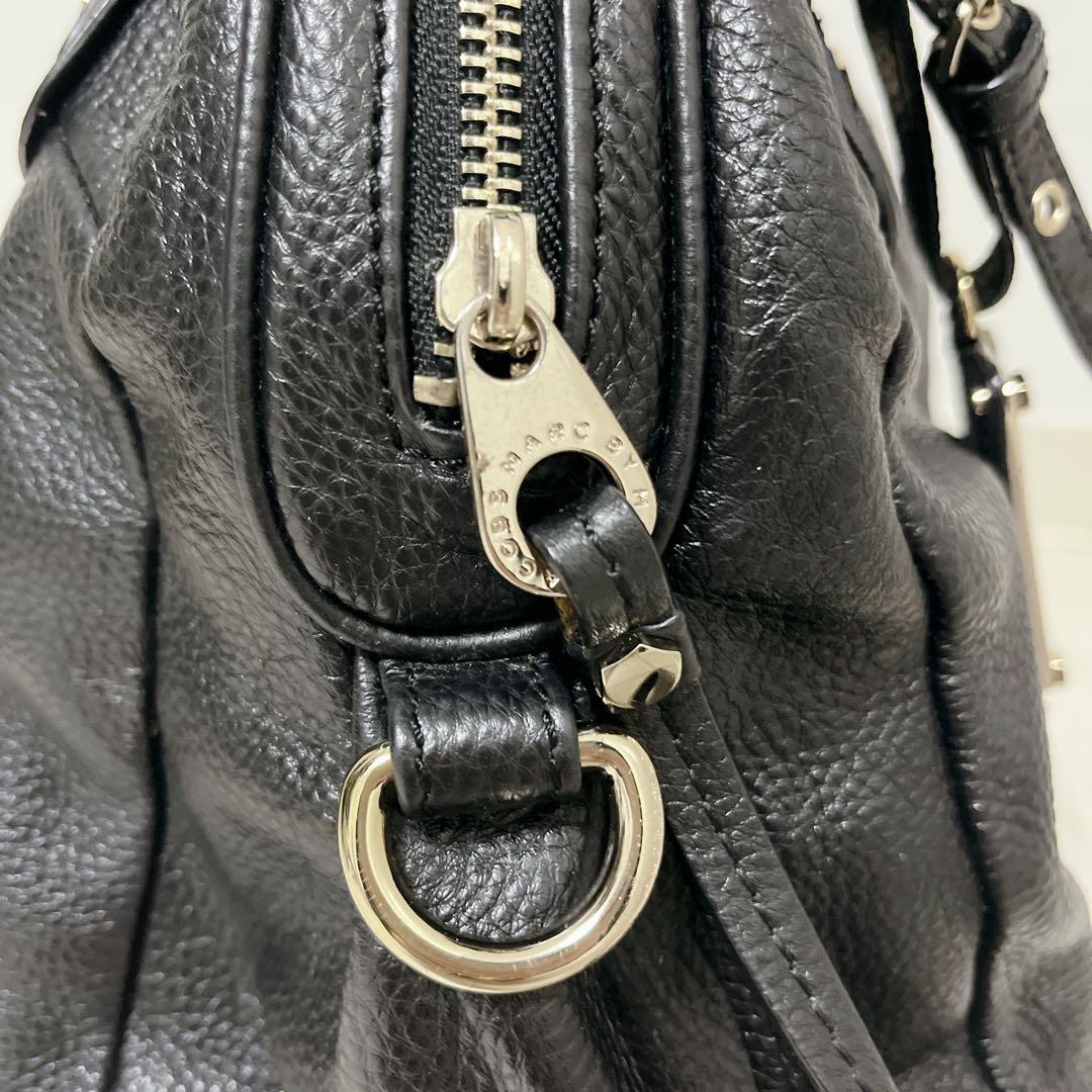 最終値下げ外装美品　MARC BY MARC JACOBS ブラックy2kシボ革